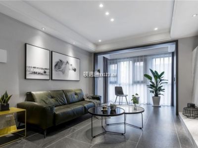 恒大豪庭110平现代简约风格装修案例