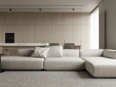 昆明恒大城简约风格118平米装修案例