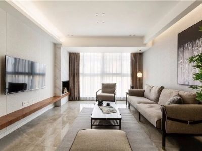 豪第9号现代风格120平米三居室装修案例