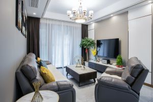 [太原鄂辉煌装饰]115平轻奢装修案例，彰显空间高级感！