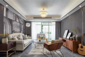 [青岛金匠共享装饰]127㎡现代混搭三居室，好看又不空旷！