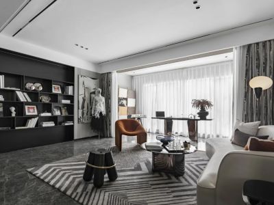 旭辉广场现代风格122平米装修案例