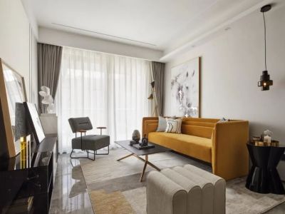 碧桂园御龙半山御园简约风格109平米装修案例