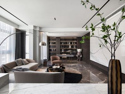 融创恒尊·君庭云邸现代风格144平米装修案例