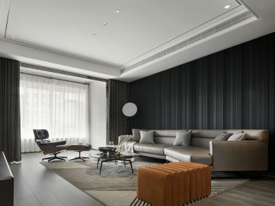 昆明恒大玖珑湾现代风格120平米装修案例