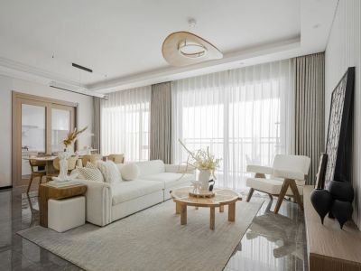 鼎峰尚境128平方四室极简装修案例