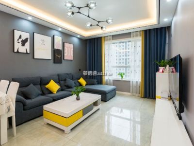 中海九号公馆134平现代简约风格装修案例