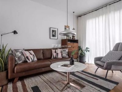 世豪嘉柏88平混搭风格装修案例