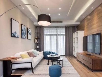 鹿园华府97平北欧风格二居室装修案例