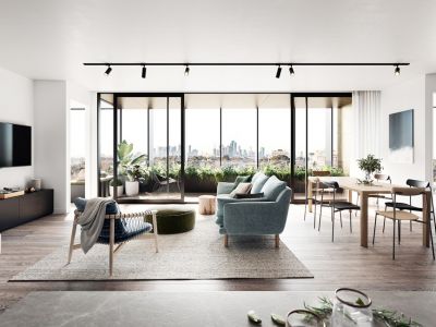 金隅紫京府120平三居室北欧风格装修案例