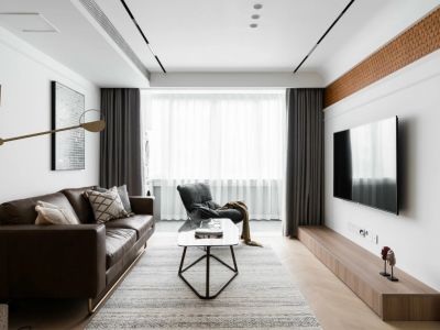 远洋万和四季90平三居室现代风格装修案例