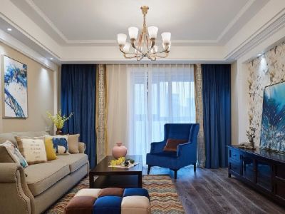 阳光城丽景湾现代风格136平装修案例