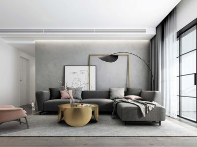 华侨城天鹅堡180平四居室现代风格装修案例