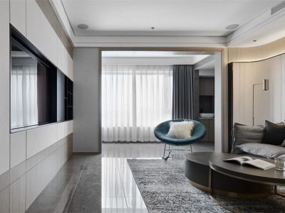 翡翠时光现代风格158平装修案例