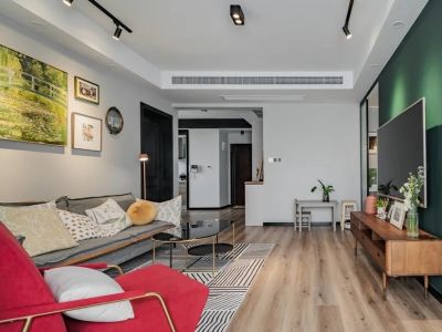 阳光山色北欧风格112平米三居室装修案例