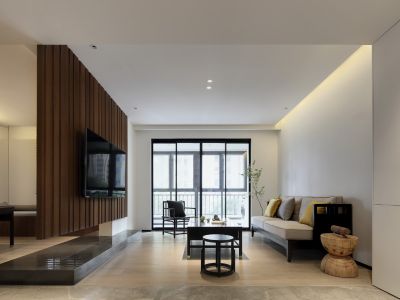 盛世豪庭现代风格132平米三居室装修案例