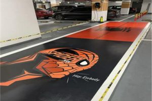 [深圳迪赛装饰]涂鸦车位怎么做 涂鸦车位的好处和注意事项