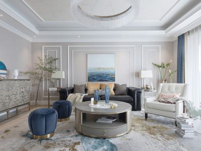 东方之门简约风格128平米装修案例