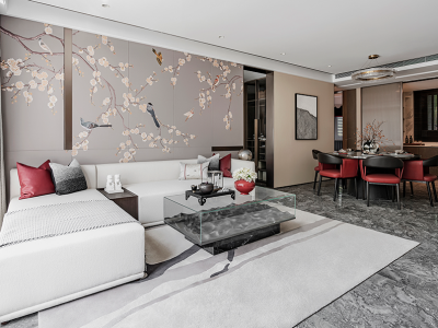 金地燕风华新中式风格180平米装修案例