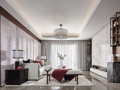 金融街融悦湾现代风格148平米装修案例