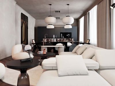 青云天下171平方四室现代装修案例