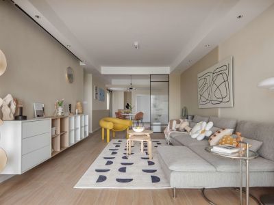 阳光尚都120平三居室北欧风格装修案例