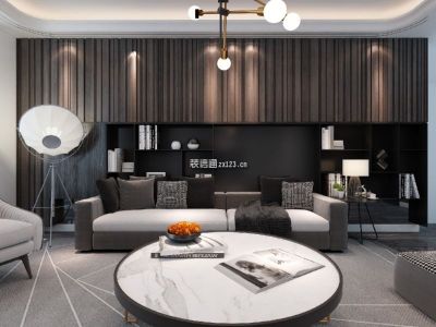 华宇广场160平现代简约风格装修案例