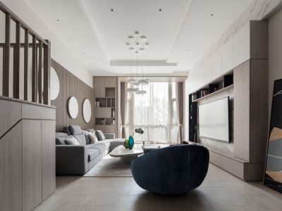 博林云栖166平现代风格四居室装修案例