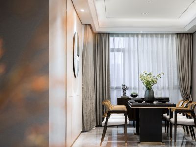 华润湖湾天地现代风格112平米装修案例