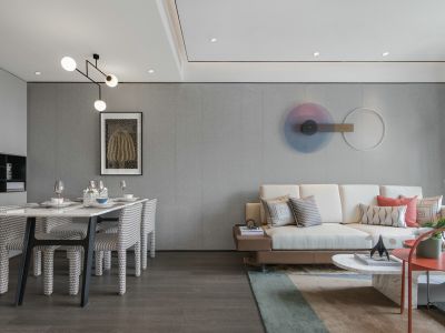 中建·河风印月现代风格118平米装修案例