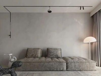 长沙融创城140平简约风格三居室装修案例