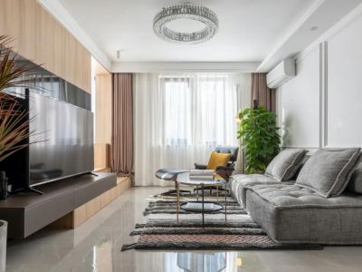 万科翡翠晋阳湖70㎡二居室现代风格装修案例