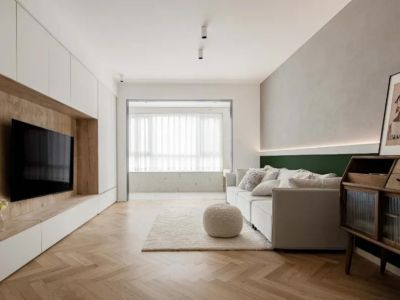 中海国际社区90㎡三居室现代风格装修案例