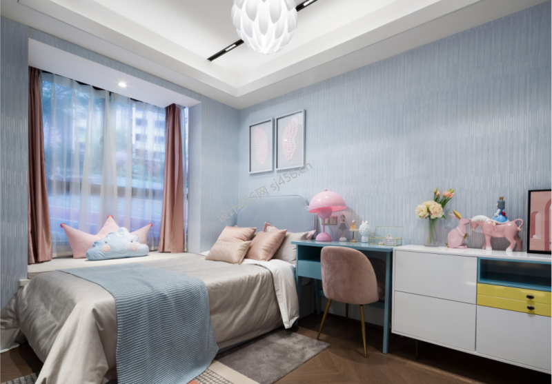 现代风格147平米卧室家具家装效果图