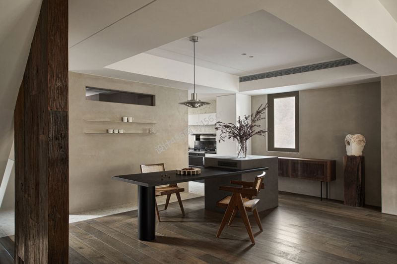 150平四居室简约风格餐厅装修效果图