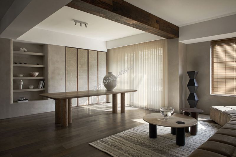 150平四居室简约风格书房装修效果图