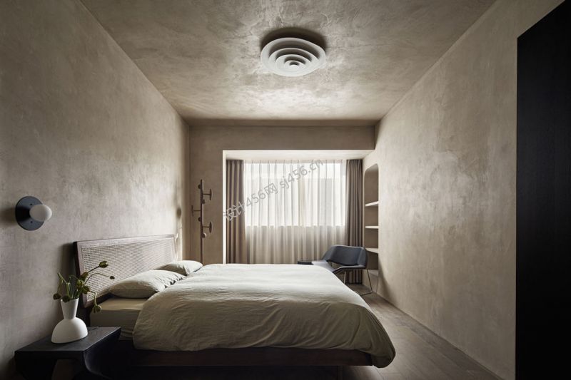 150平四居室简约风格卧室吊顶装修效果图