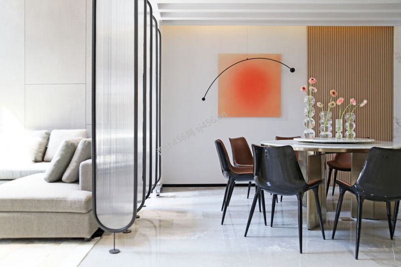 230平别墅现代风格餐厅装修效果图