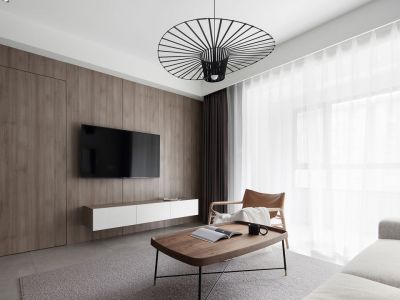 康田漫城115平米现代简约三居室装修案例