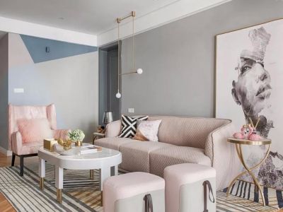 科华· 云玺台美式风三居室128平米设计效果图案例