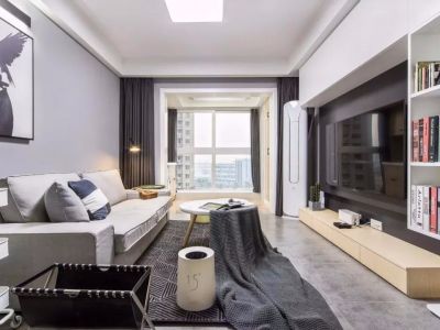 蓝润·春风屿湖北欧风二居室97平米设计效果图案例