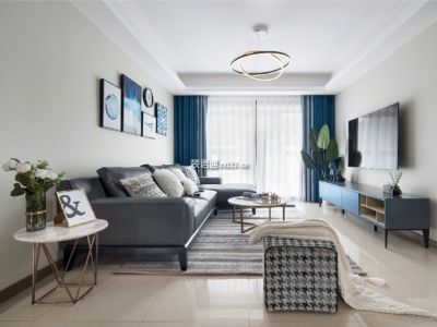 天誉花园120平现代简约风格装修案例