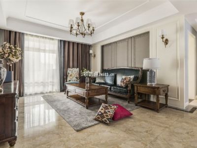 蓝光东方天地125平美式经典风格装修案例