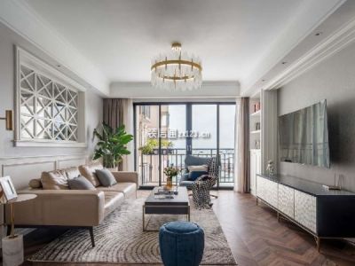 领馆国际城122平现代简约风格装修案例