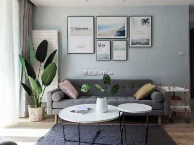 中粮鸿云110平现代简约风格装修案例