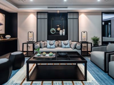 龙湖舜山府143平方四室新中式装修案例