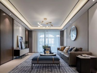 佳兆业水岸华府现代风格123平米装修案例