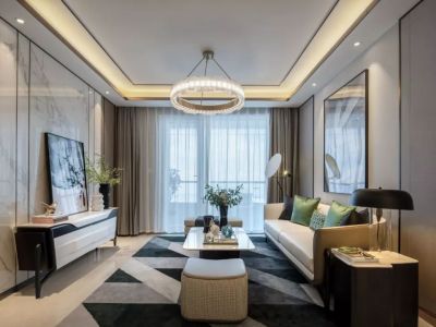 金地翡翠城市现代风格96平米装修案例