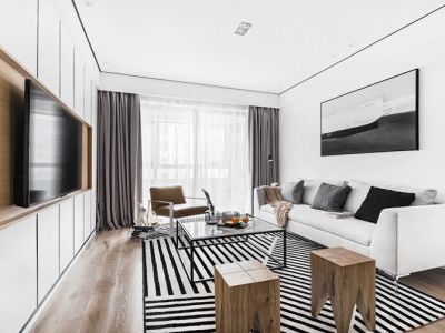 龙湖春森彼岸115㎡北欧风格三居室装修案例