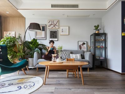 万润·滨江天著112平北欧风格三居室装修案例